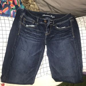 American Eagle slim bootcut jeans dark wash